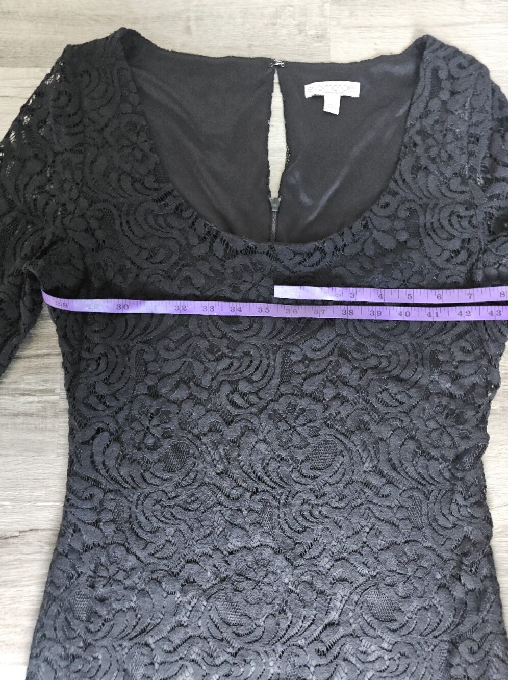 Eva Mendes Dress for New York & Company - Black Lace - Size 10 - Picture 8 of 16